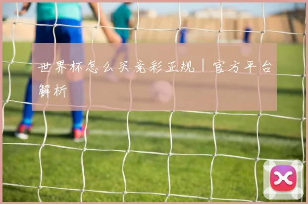 世界杯怎么买竞彩正规｜官方平台解析